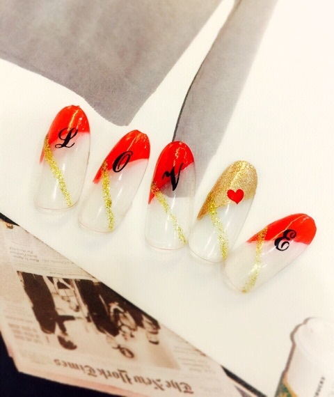 �X�^���s���O�l�C���A�[�g�@LOVE�l�C���f�U�C��