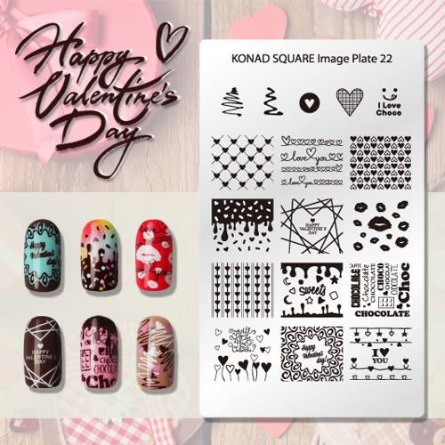 バレンタインネイル