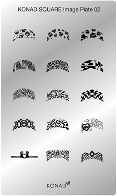 コナド スタンピングネイルアート スクエアイメージプレート02