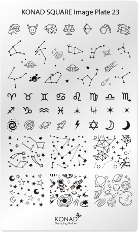 コナド スタンピングネイルアート スクエアイメージプレート23