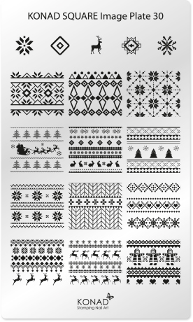 コナド スタンピングネイルアート スクエアイメージプレート30